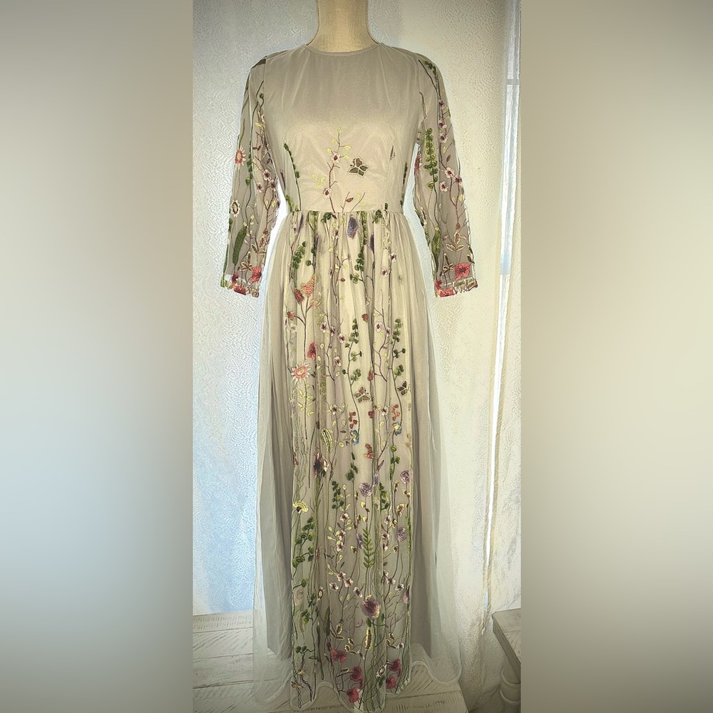 Dainty Jewells Blue multicolored floral dress